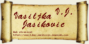 Vasiljka Jasiković vizit kartica